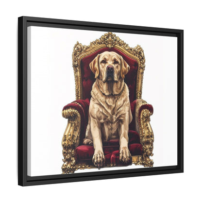 Custom Pet Portrait Framed Matte Canvas Print | Funny Pet Gift