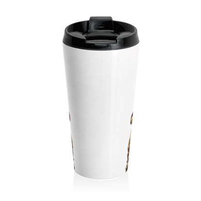 Custom Pet Portrait Stainless Steel Travel Mug | Funny Pet Gift