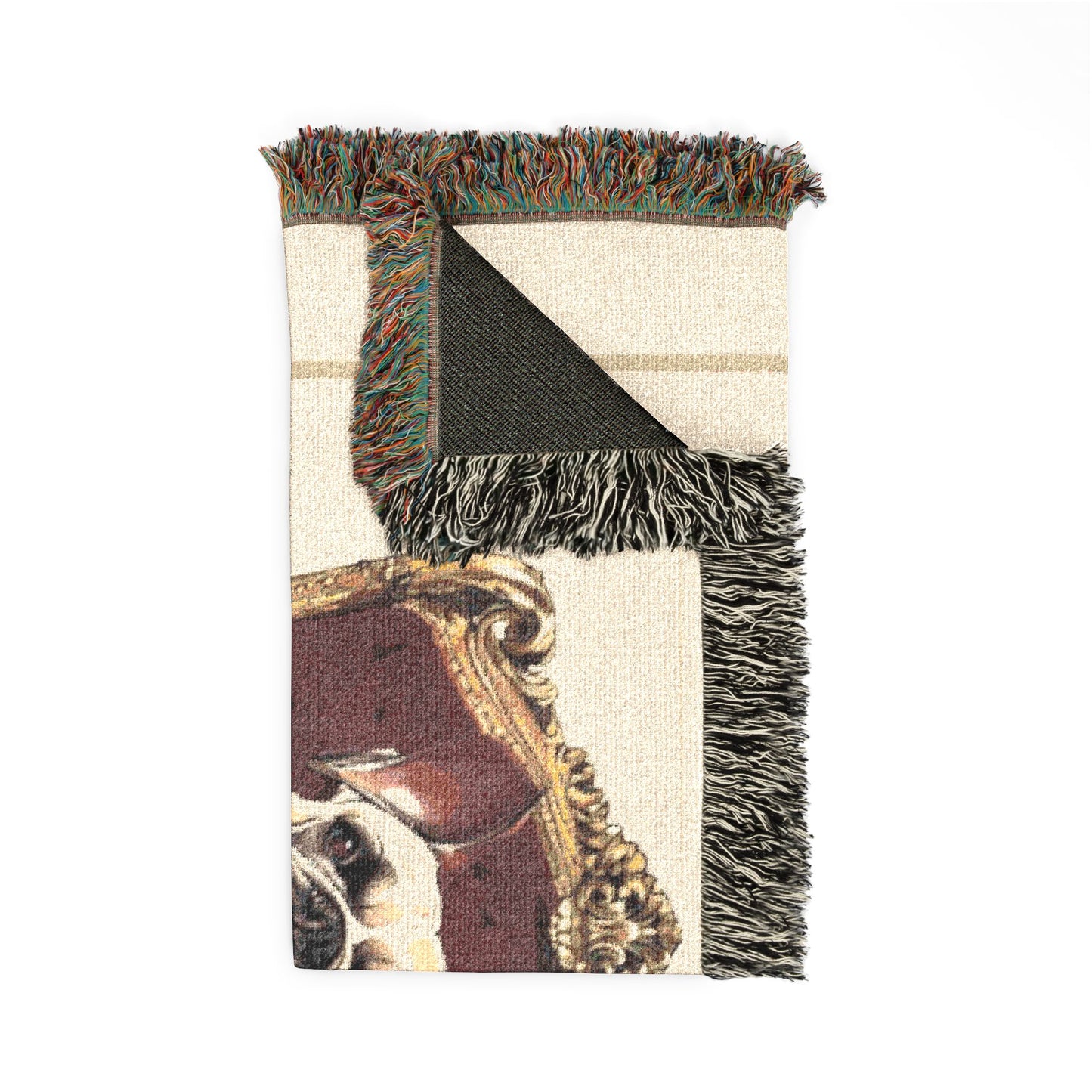 Custom Pet Portrait Woven Blanket | Funny Pet Gift