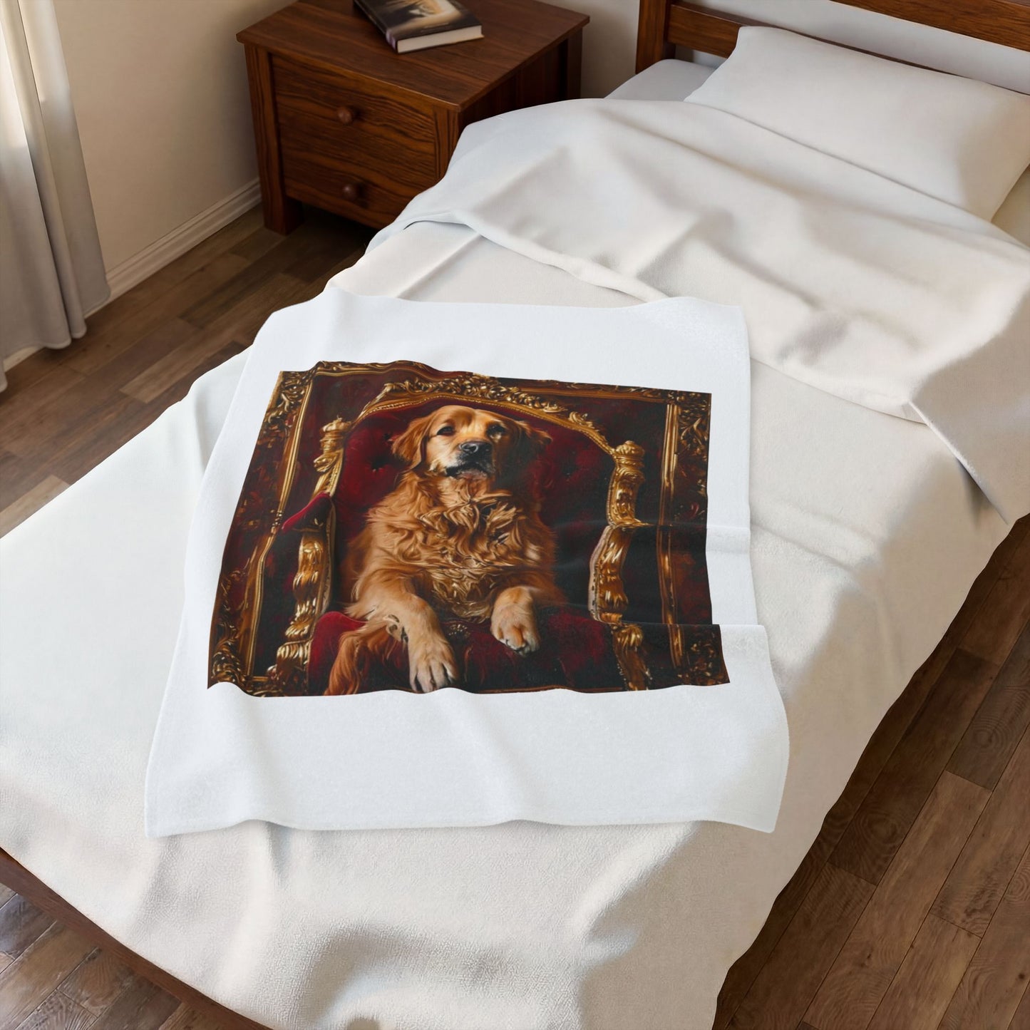 Custom Pet Portrait Fleece Blanket | Funny Pet Gift