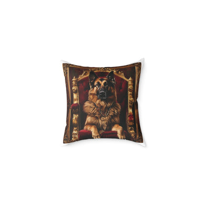 Custom Pet Portrait Square Canvas Pillow | Funny Pet Gift