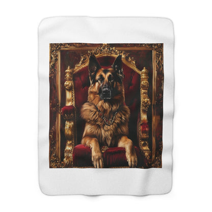 Custom Pet Portrait Sherpa Fleece Blanket | Funny Pet Gift