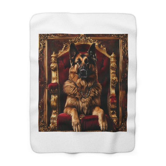 Custom Pet Portrait Sherpa Fleece Blanket | Funny Pet Gift