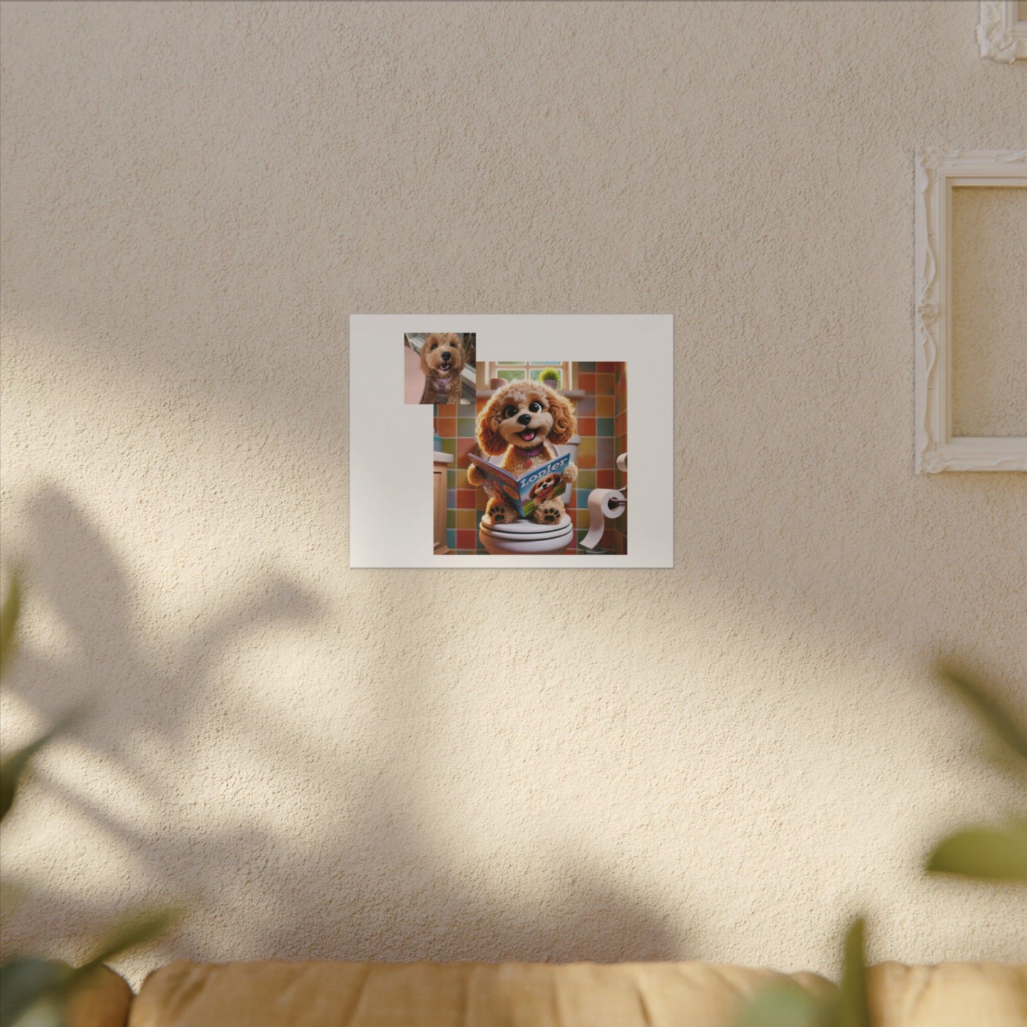 Custom Pet Portrait Canvas Print | Funny Pet Gift