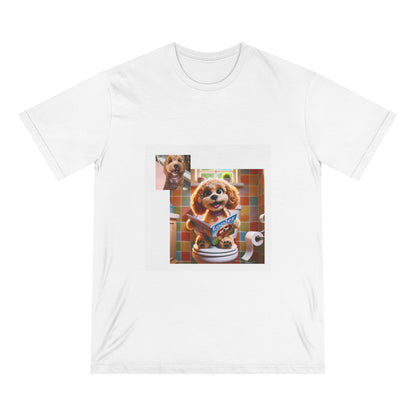 Custom Pet Portrait Organic Unisex T-Shirt | Funny Pet Gift