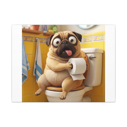 Custom Pet Portrait Canvas Print | Funny Pet Gift