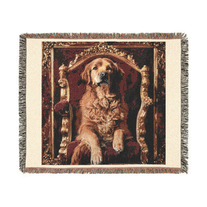 Custom Pet Portrait Woven Blanket | Funny Pet Gift