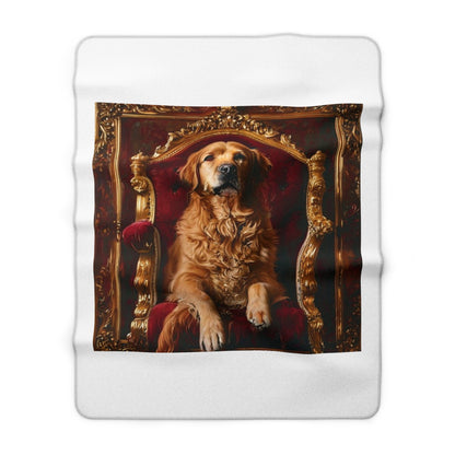 Custom Pet Portrait Sherpa Fleece Blanket | Funny Pet Gift