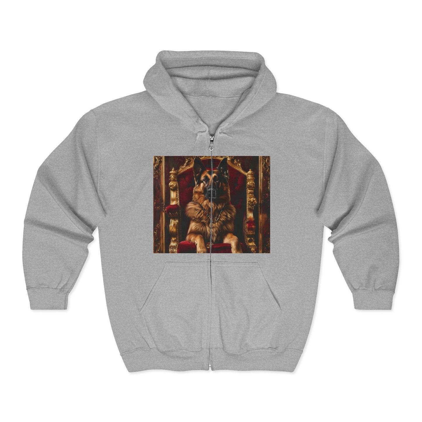 Custom Pet Portrait Unisex Zip-Up Hoodie | Funny Pet Gift