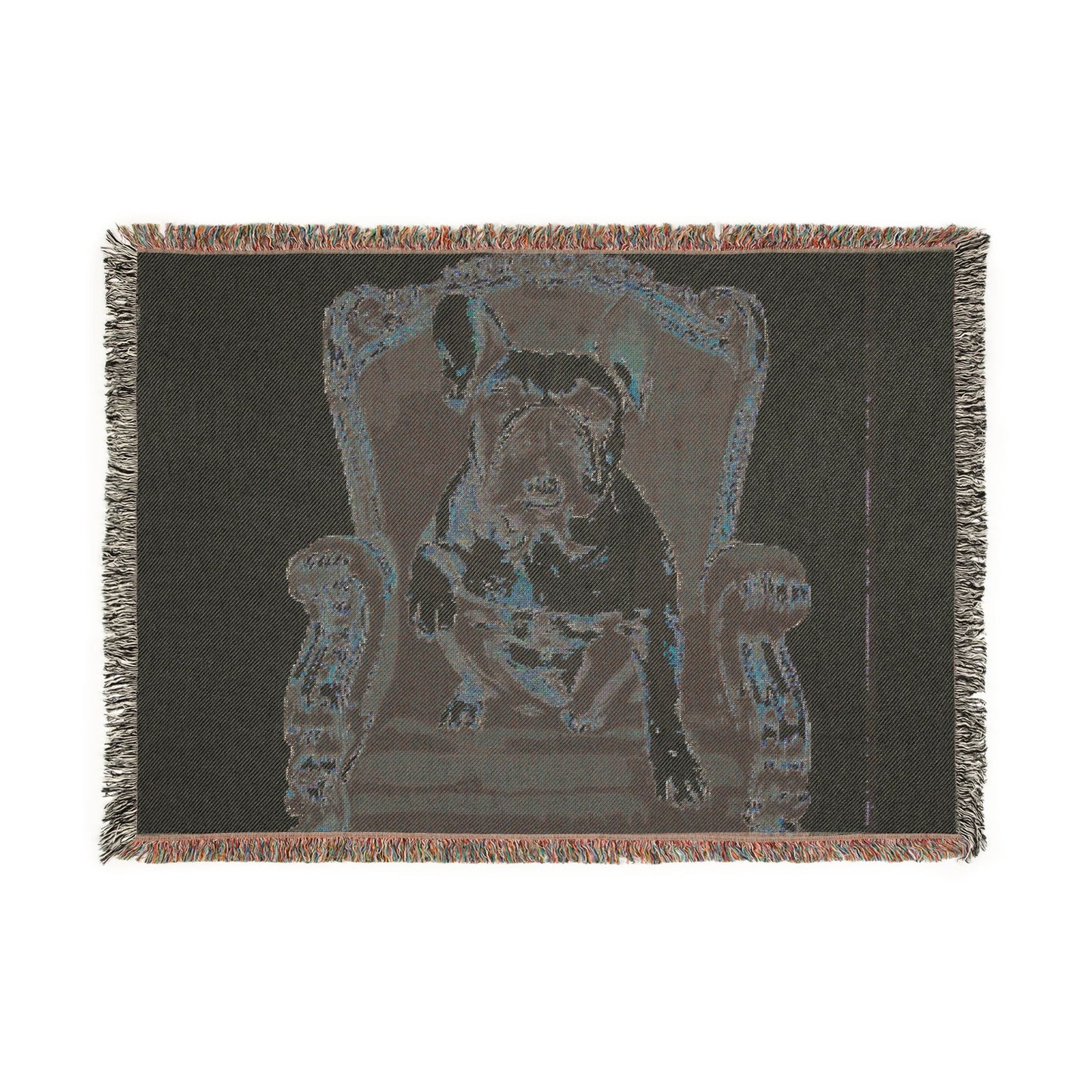 Custom Pet Portrait Woven Blanket | Funny Pet Gift