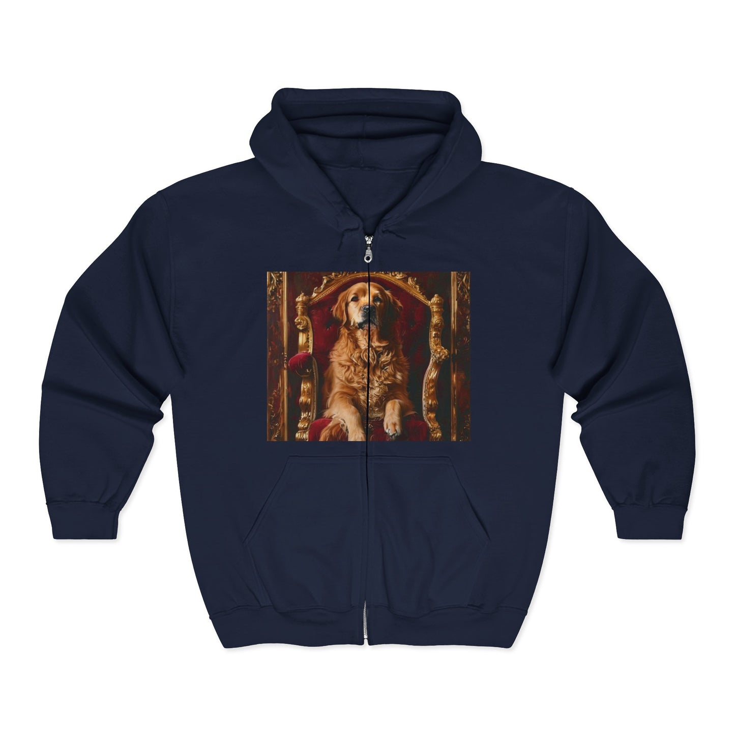 Custom Pet Portrait Unisex Zip-Up Hoodie | Funny Pet Gift