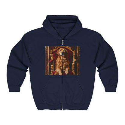 Custom Pet Portrait Unisex Zip-Up Hoodie | Funny Pet Gift