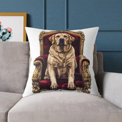 Custom Pet Portrait Square Canvas Pillow | Funny Pet Gift