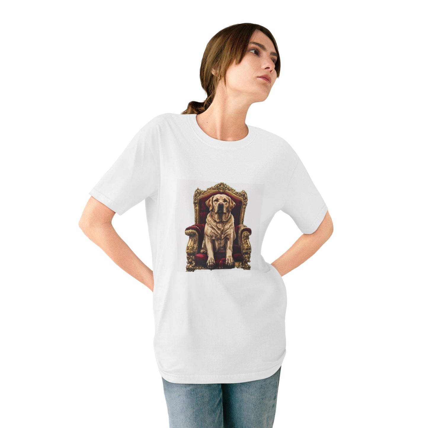 Custom Pet Portrait Organic Unisex T-Shirt | Funny Pet Gift