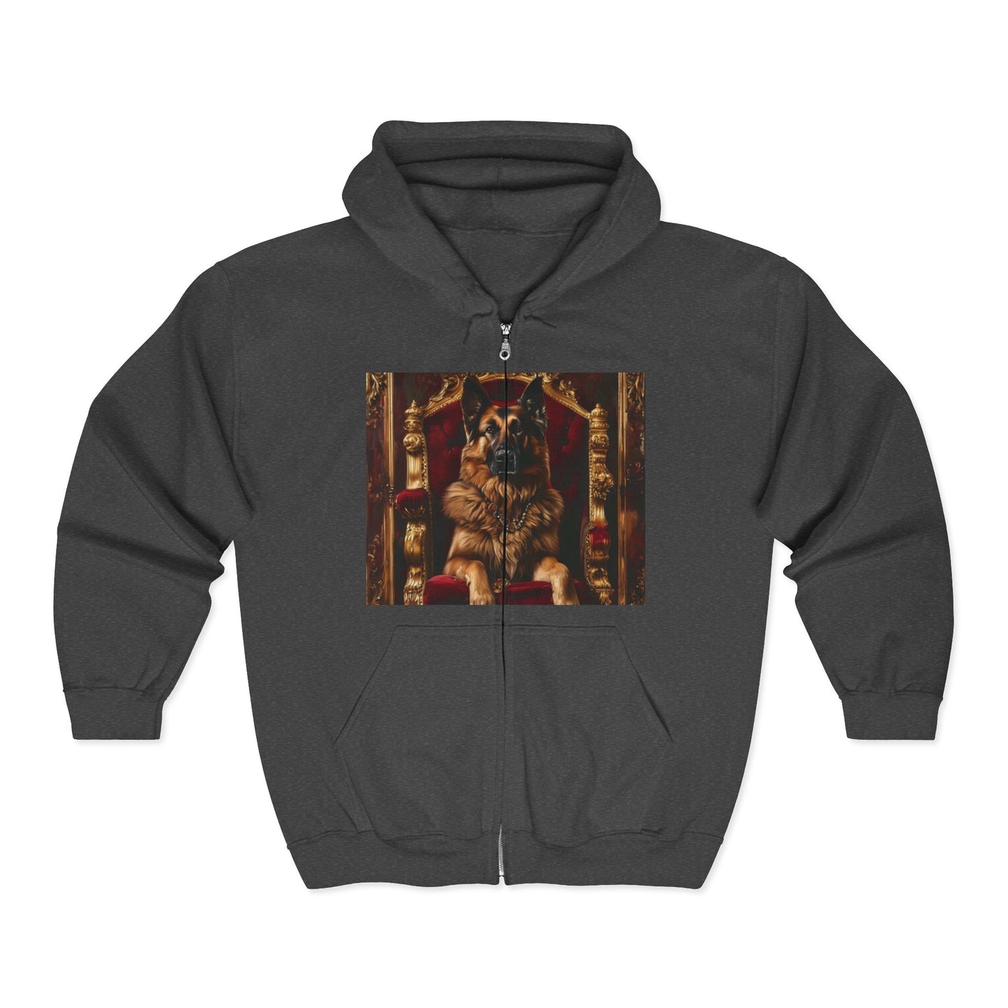 Custom Pet Portrait Unisex Zip-Up Hoodie | Funny Pet Gift
