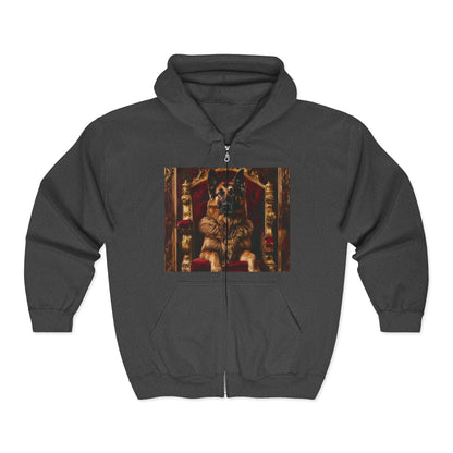 Custom Pet Portrait Unisex Zip-Up Hoodie | Funny Pet Gift