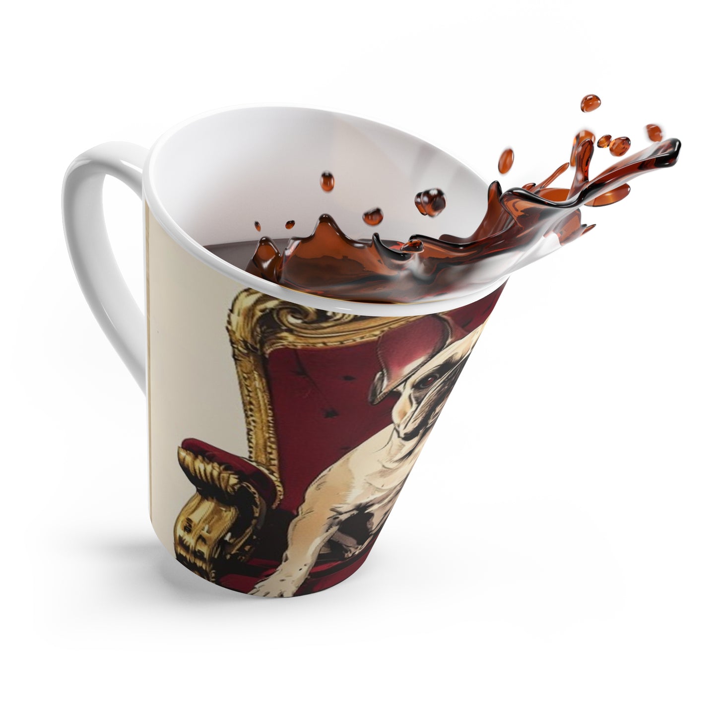 Custom Pet Portrait Latte Mug | Funny Pet Gift