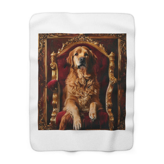 Custom Pet Portrait Sherpa Fleece Blanket | Funny Pet Gift