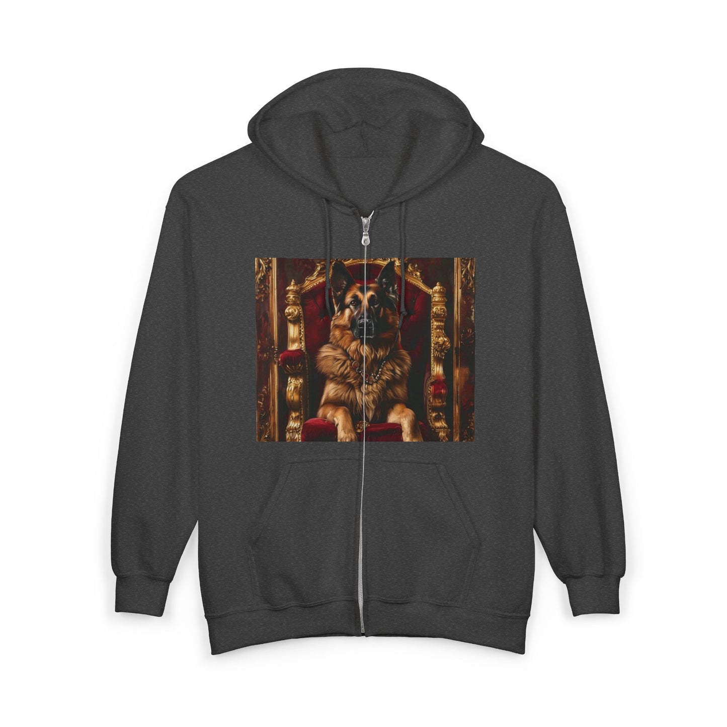 Custom Pet Portrait Unisex Zip-Up Hoodie | Funny Pet Gift
