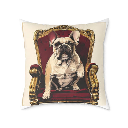 Custom Pet Portrait Square Canvas Pillow | Funny Pet Gift