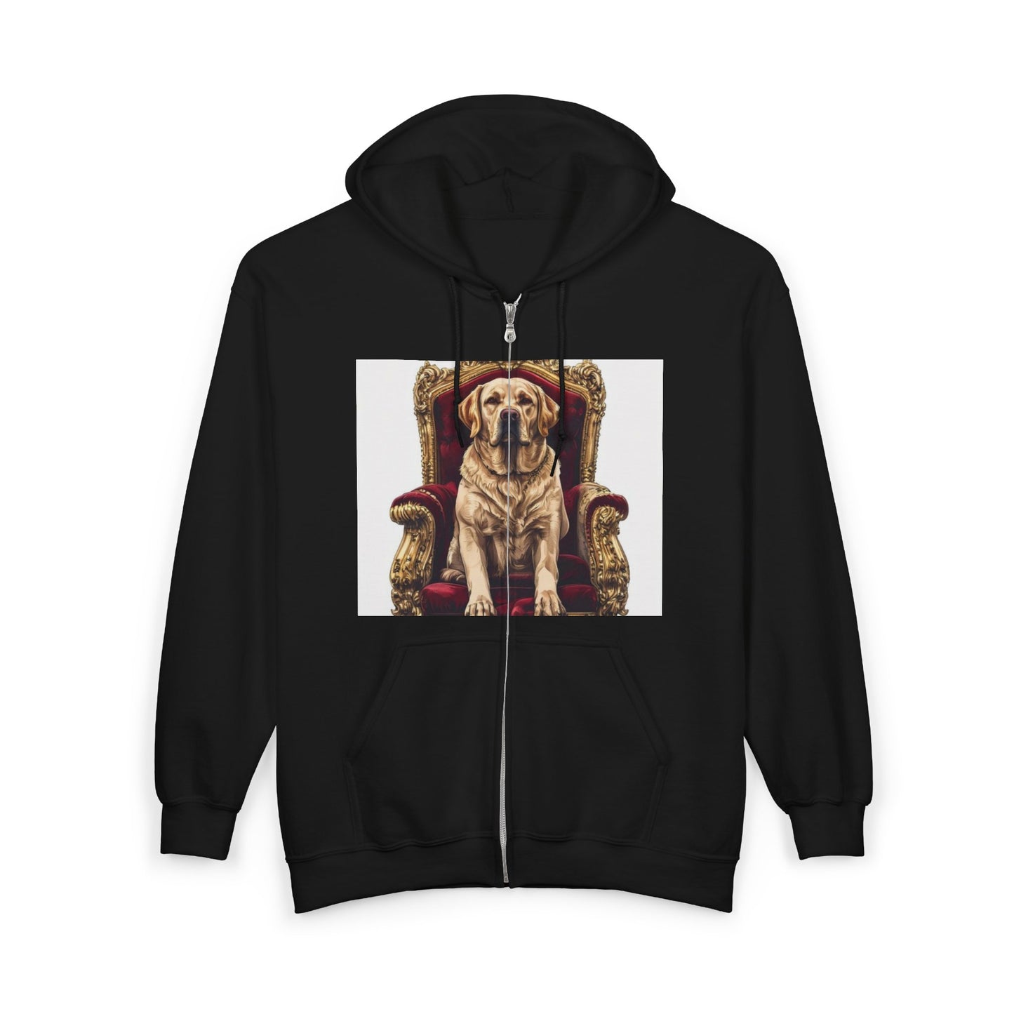 Custom Pet Portrait Unisex Zip-Up Hoodie | Funny Pet Gift