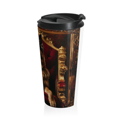 Custom Pet Portrait Stainless Steel Travel Mug | Funny Pet Gift