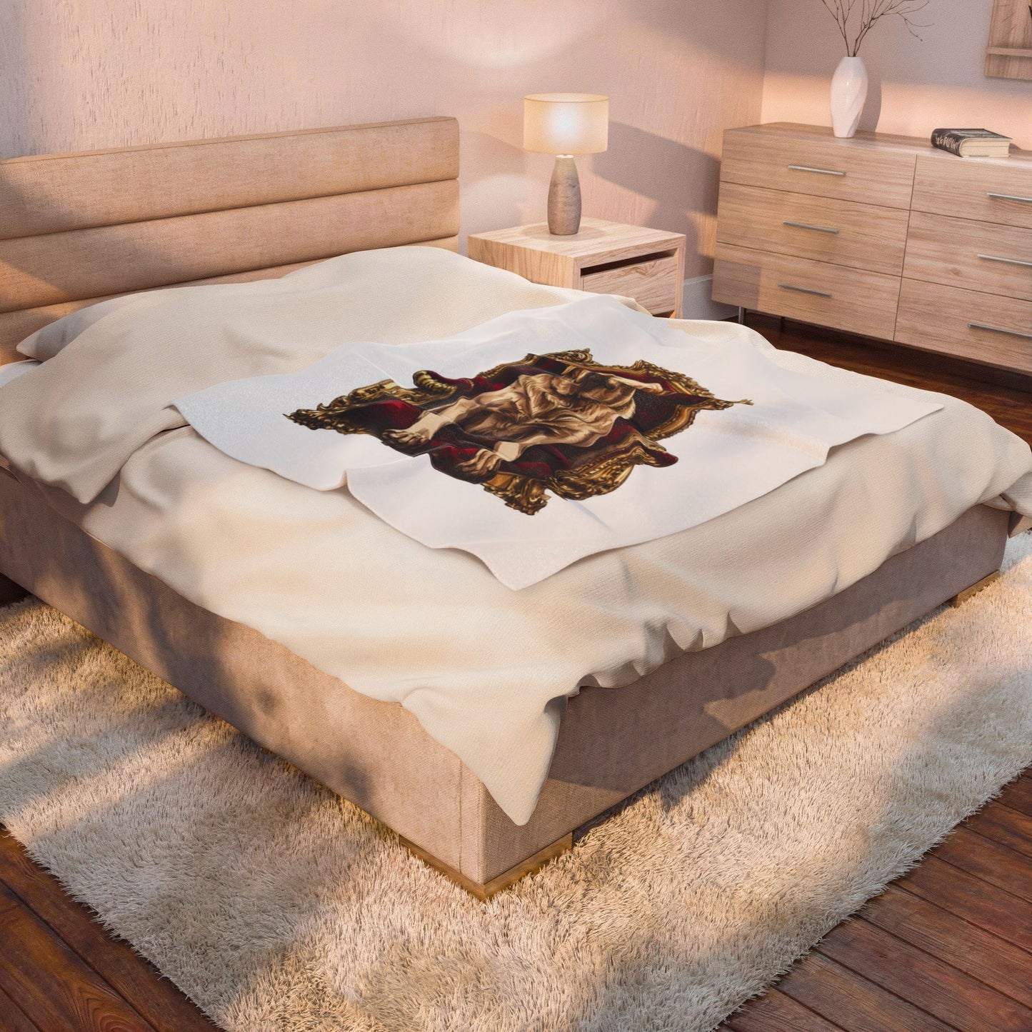 Custom Pet Portrait Fleece Blanket | Funny Pet Gift