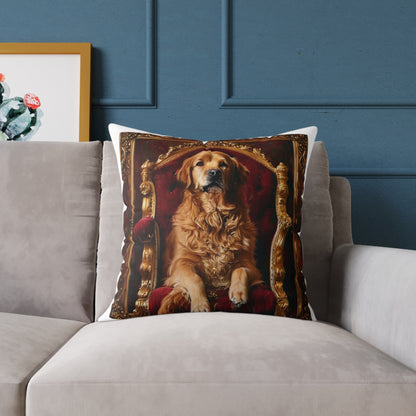 Custom Pet Portrait Square Canvas Pillow | Funny Pet Gift