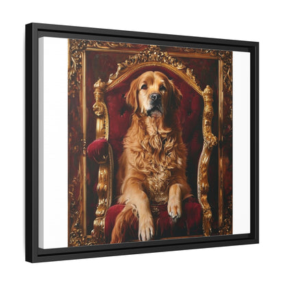 Custom Pet Portrait Framed Matte Canvas Print | Funny Pet Gift