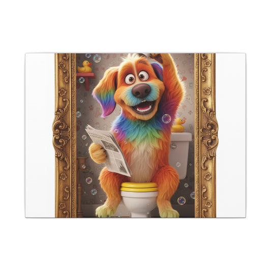Custom Pet Portrait Canvas Print | Funny Pet Gift
