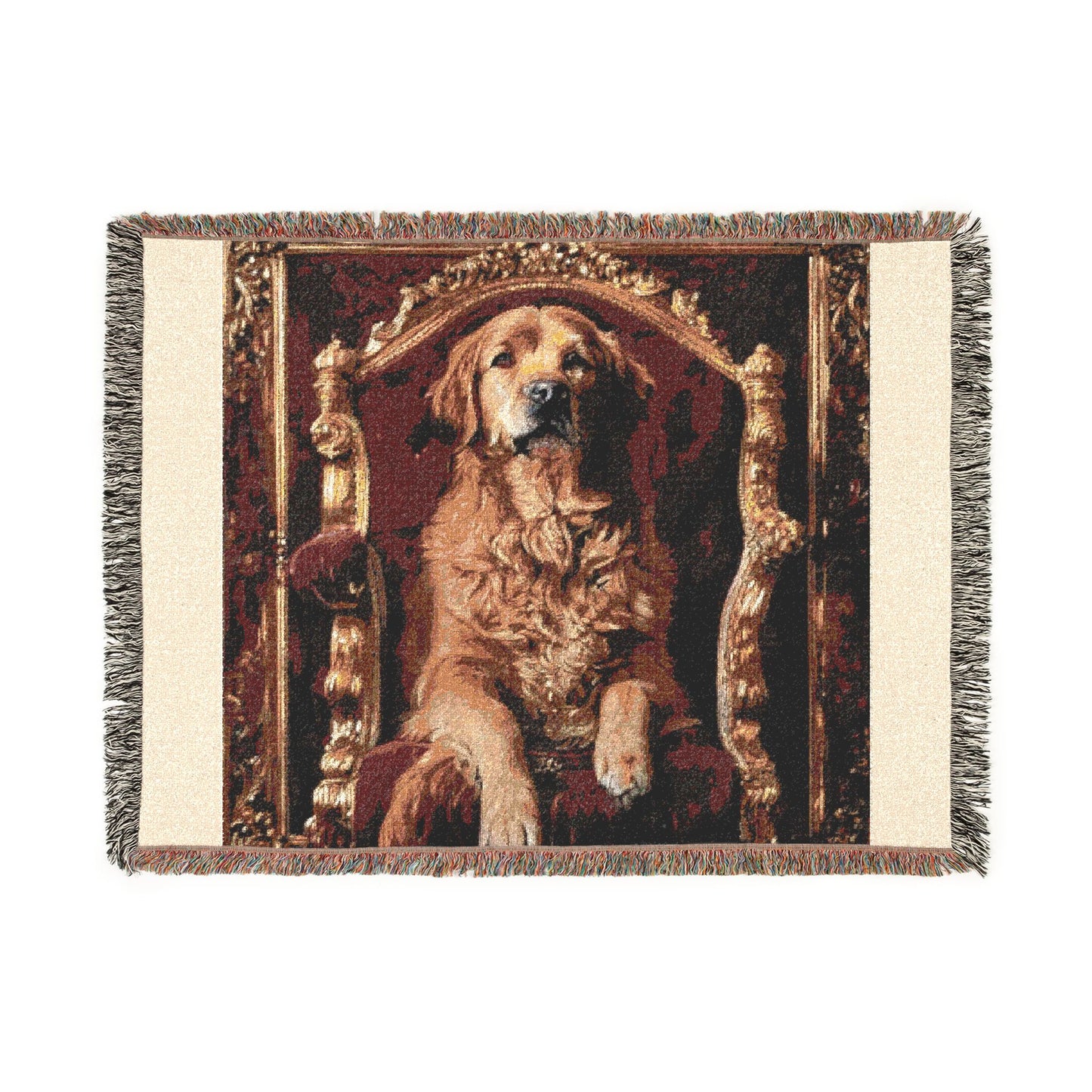 Custom Pet Portrait Woven Blanket | Funny Pet Gift