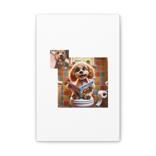 Custom Pet Portrait Classic Stretched Canvas Print | Funny Pet Gift