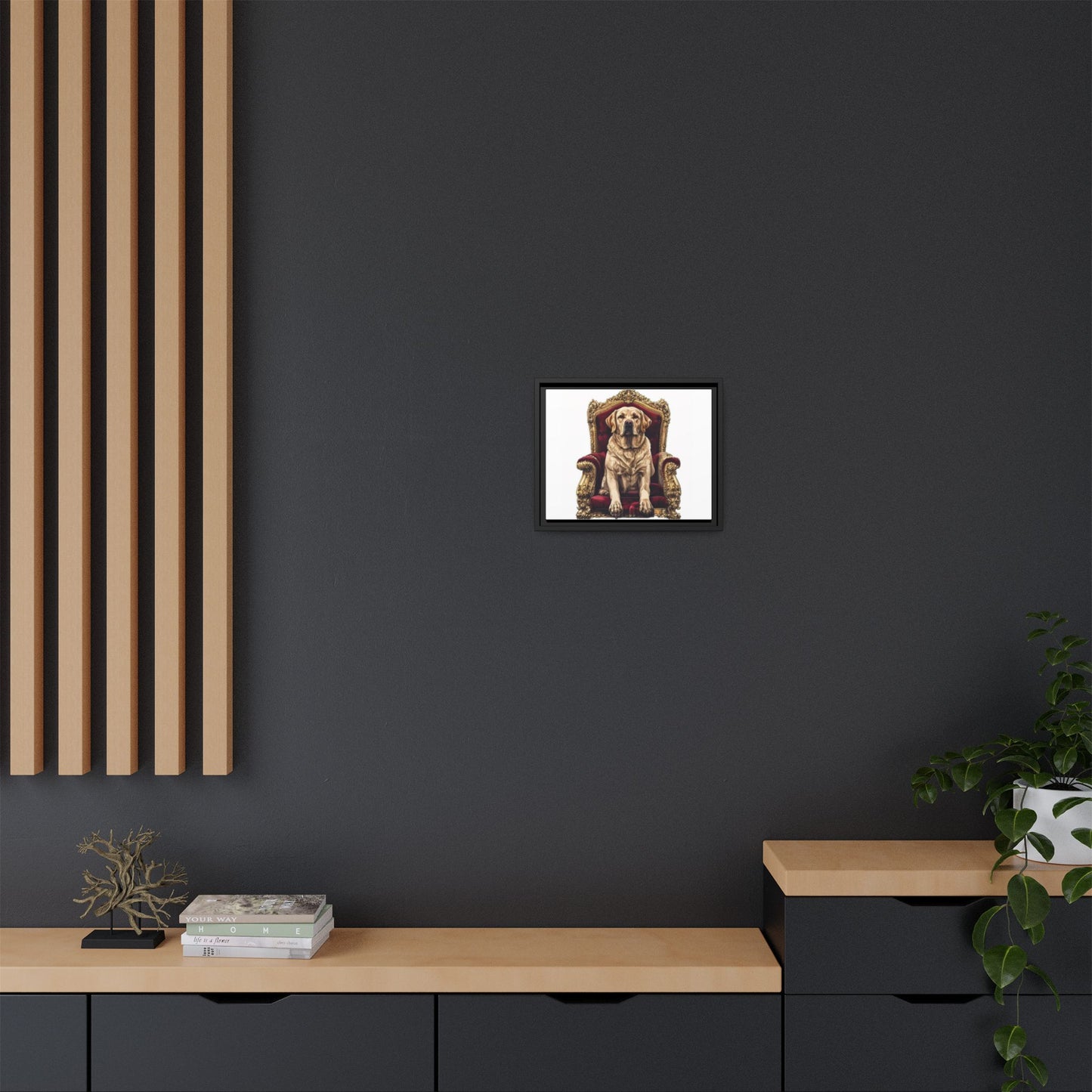 Custom Pet Portrait Framed Matte Canvas Print | Funny Pet Gift
