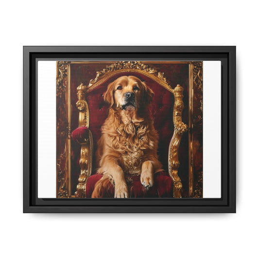 Custom Pet Portrait Framed Matte Canvas Print | Funny Pet Gift