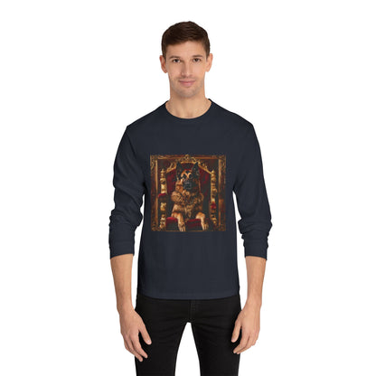 Custom Pet Portrait Unisex Long Sleeve T-Shirt | Funny Pet Gift