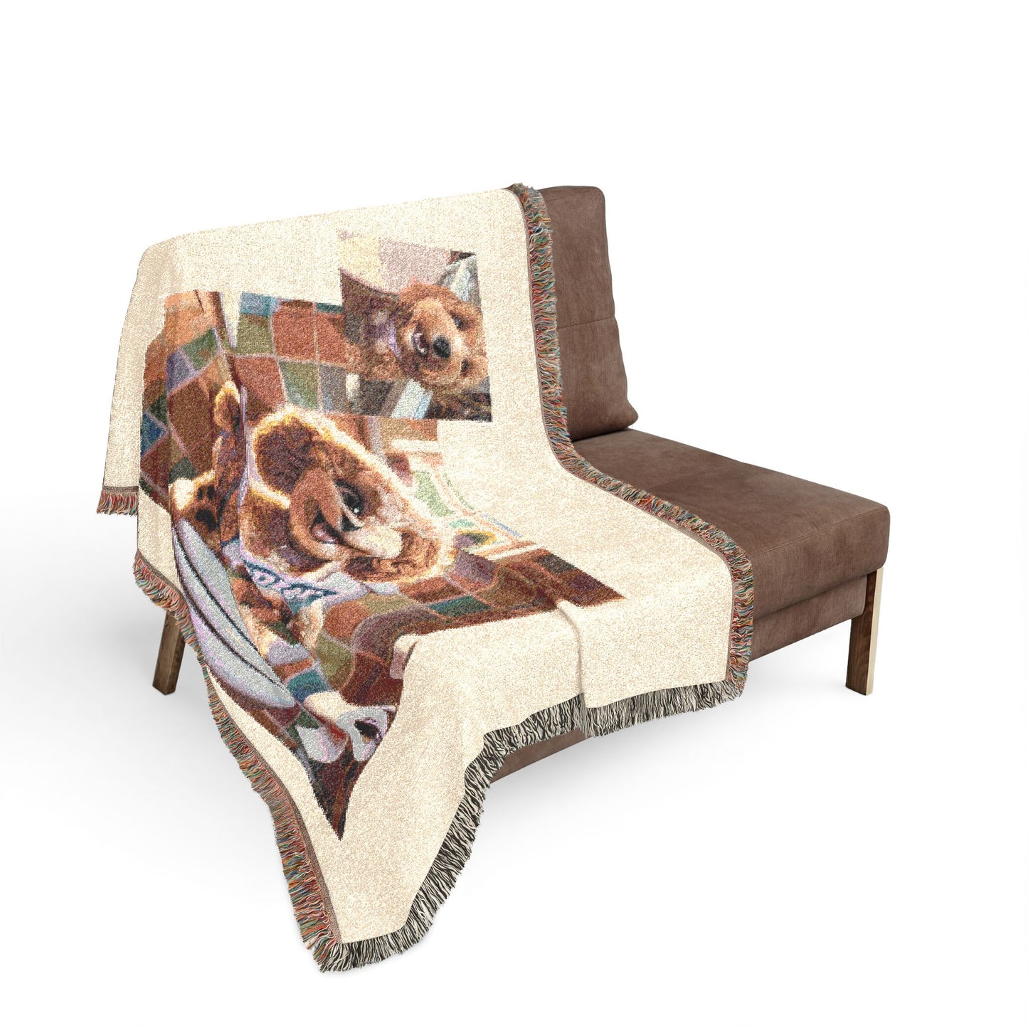 Custom Pet Portrait Woven Blanket | Funny Pet Gift
