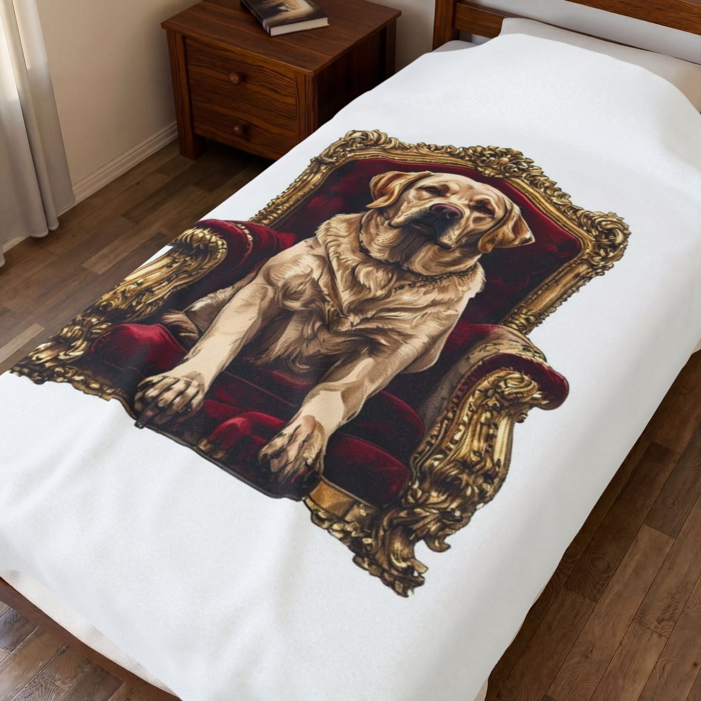 Custom Pet Portrait Fleece Blanket | Funny Pet Gift