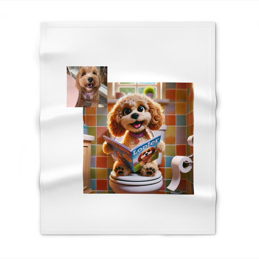 Custom Pet Portrait Throw Blanket | Funny Pet Gift