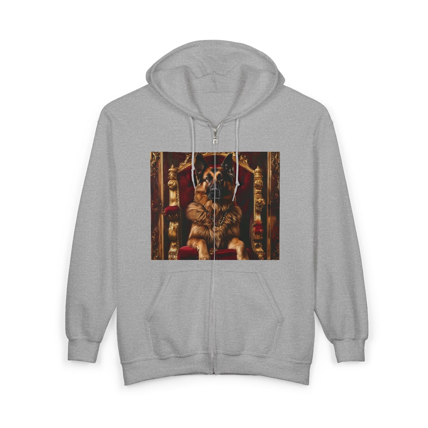 Custom Pet Portrait Unisex Zip-Up Hoodie | Funny Pet Gift
