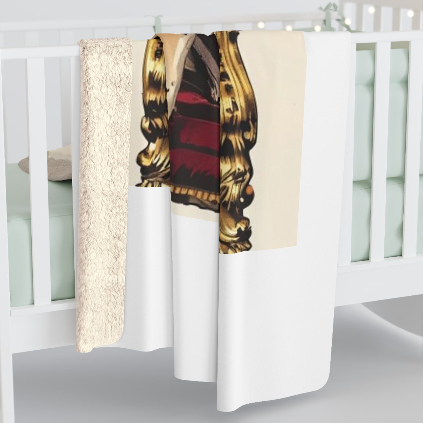 Custom Pet Portrait Sherpa Fleece Blanket | Funny Pet Gift