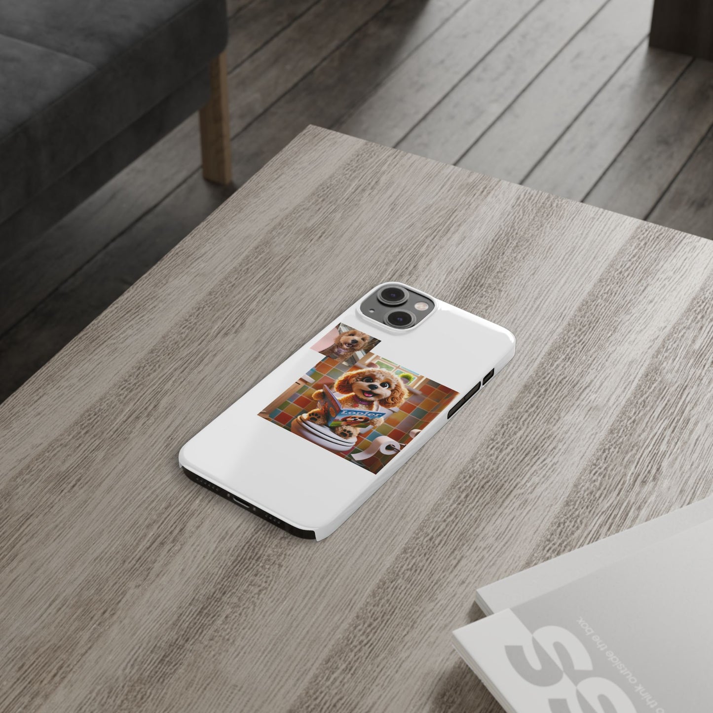 Custom Pet Portrait Slim Phone Case | Funny Pet Gift