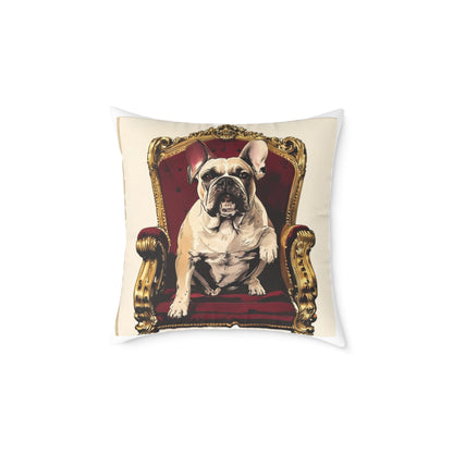 Custom Pet Portrait Square Canvas Pillow | Funny Pet Gift
