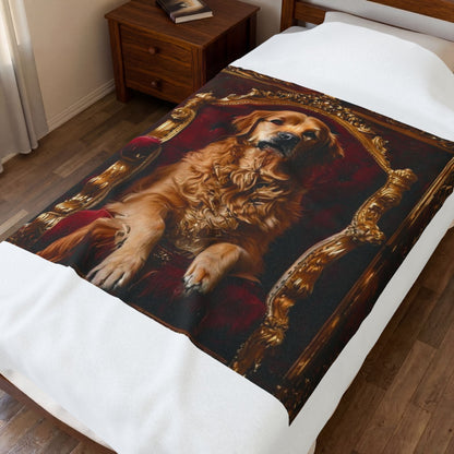Custom Pet Portrait Fleece Blanket | Funny Pet Gift