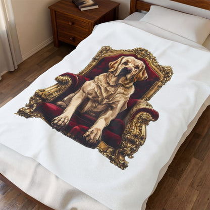 Custom Pet Portrait Fleece Blanket | Funny Pet Gift