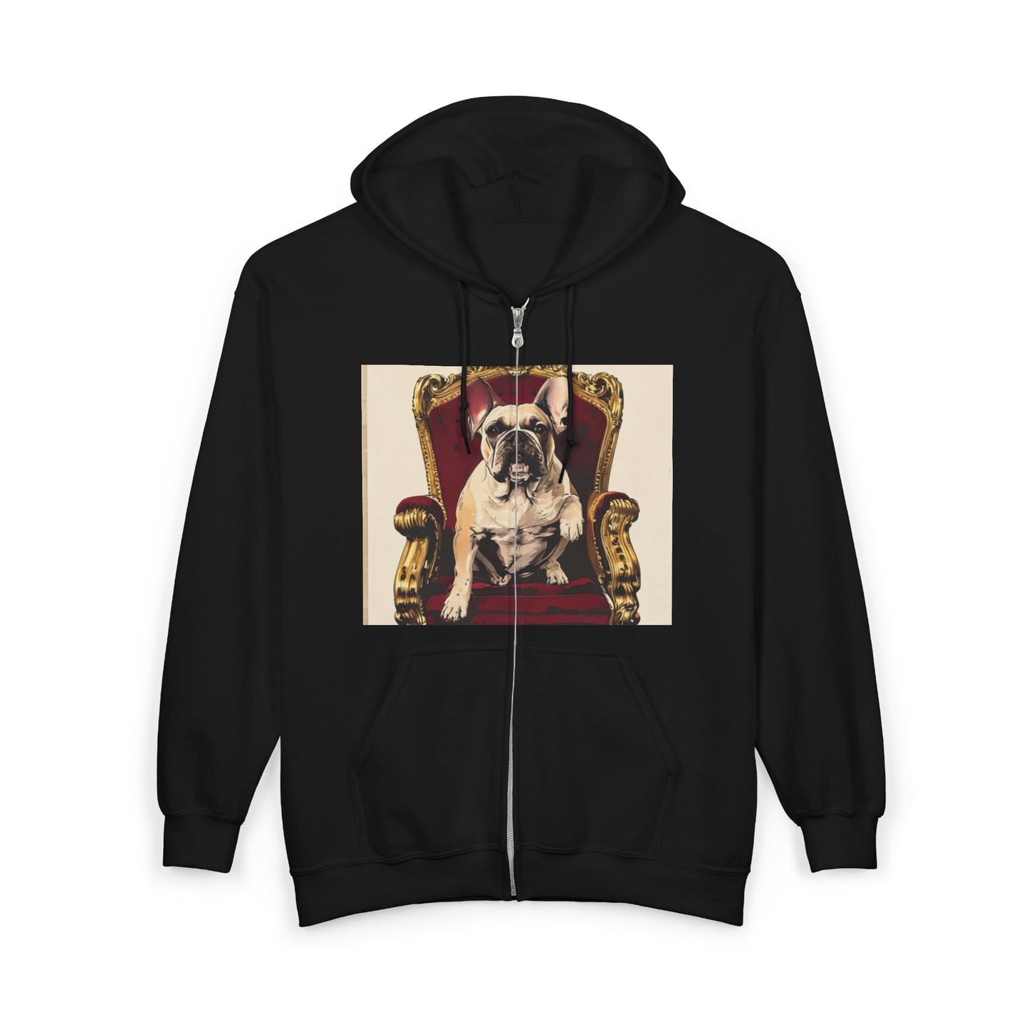 Custom Pet Portrait Unisex Zip-Up Hoodie | Funny Pet Gift