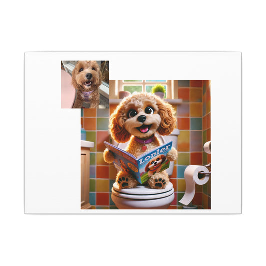 Custom Pet Portrait Canvas Print | Funny Pet Gift
