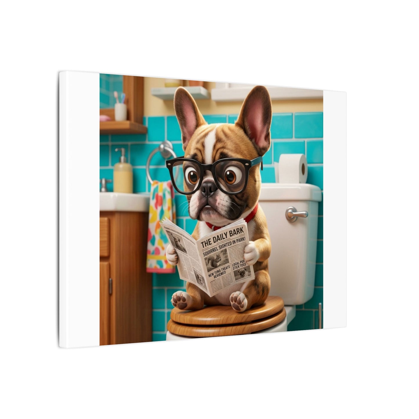 Custom Pet Portrait Canvas Print | Funny Pet Gift