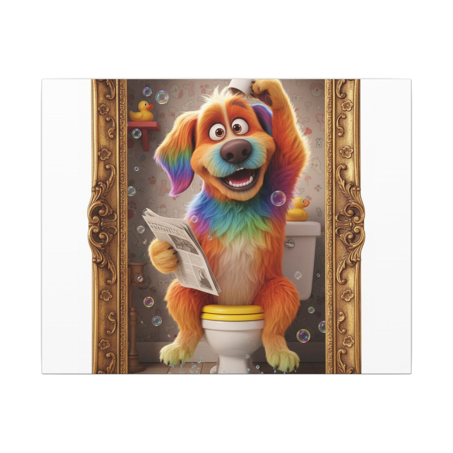 Custom Pet Portrait Canvas Print | Funny Pet Gift