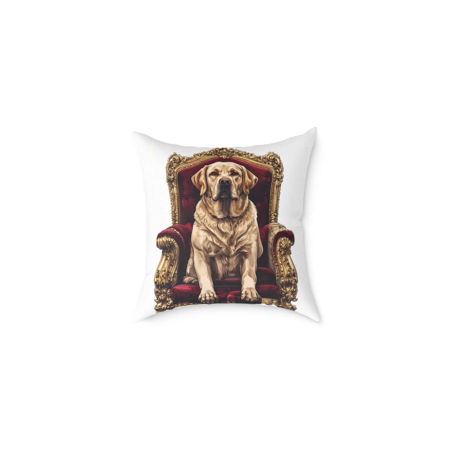 Custom Pet Portrait Square Canvas Pillow | Funny Pet Gift