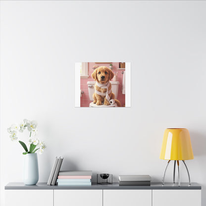 Custom Pet Portrait Canvas Print | Funny Pet Gift